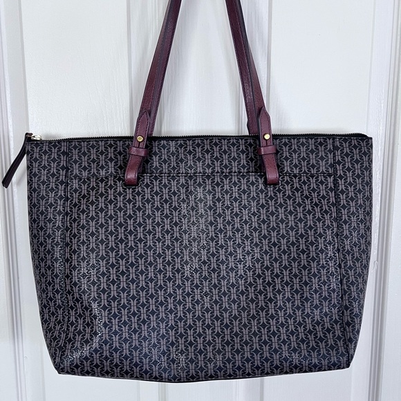 Fossil Black and Brown Tote Bag - Picture 3 of 6